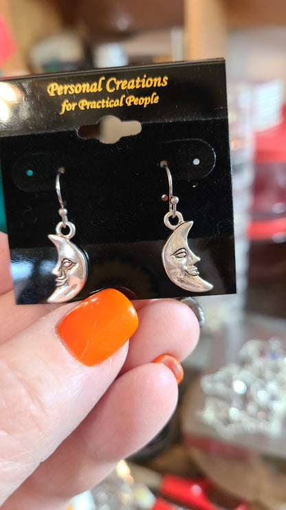 Handmade Moon Charms Earrings