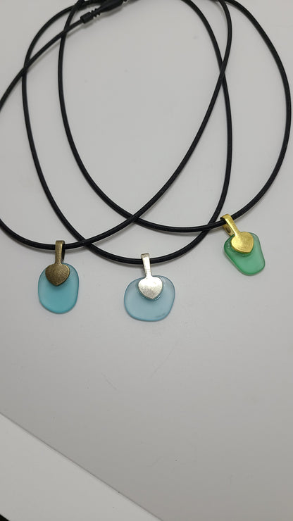 Handmade Sea Glass Fun Necklace Made in USA Gifts for Him or Her