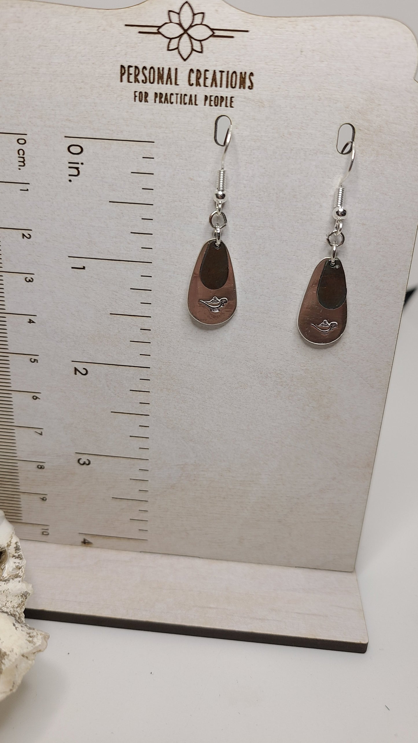 Handmade Pure Silver Earrings Stamped Great Gift for Her Made in USA