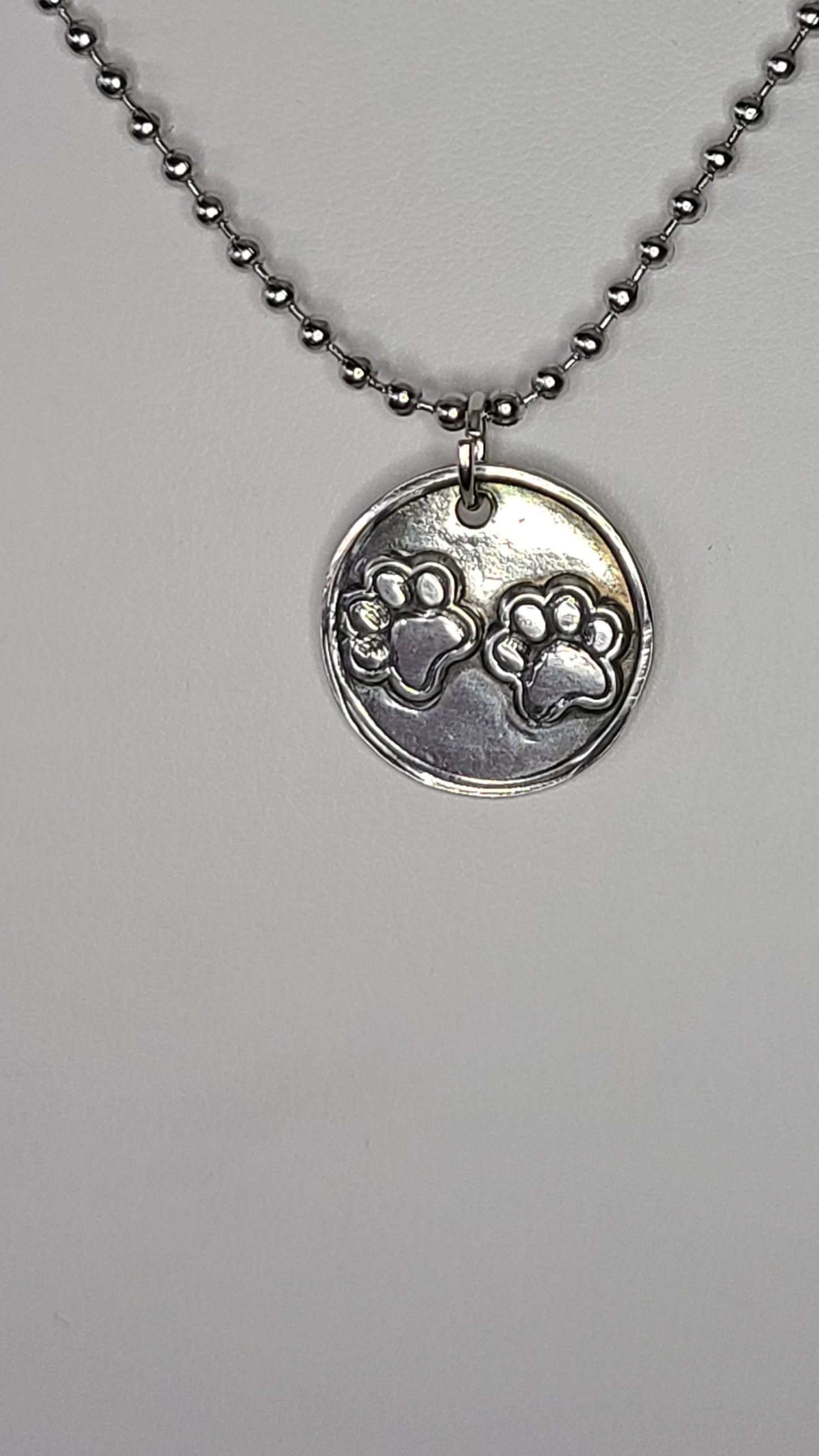 Silver Paw Prints 