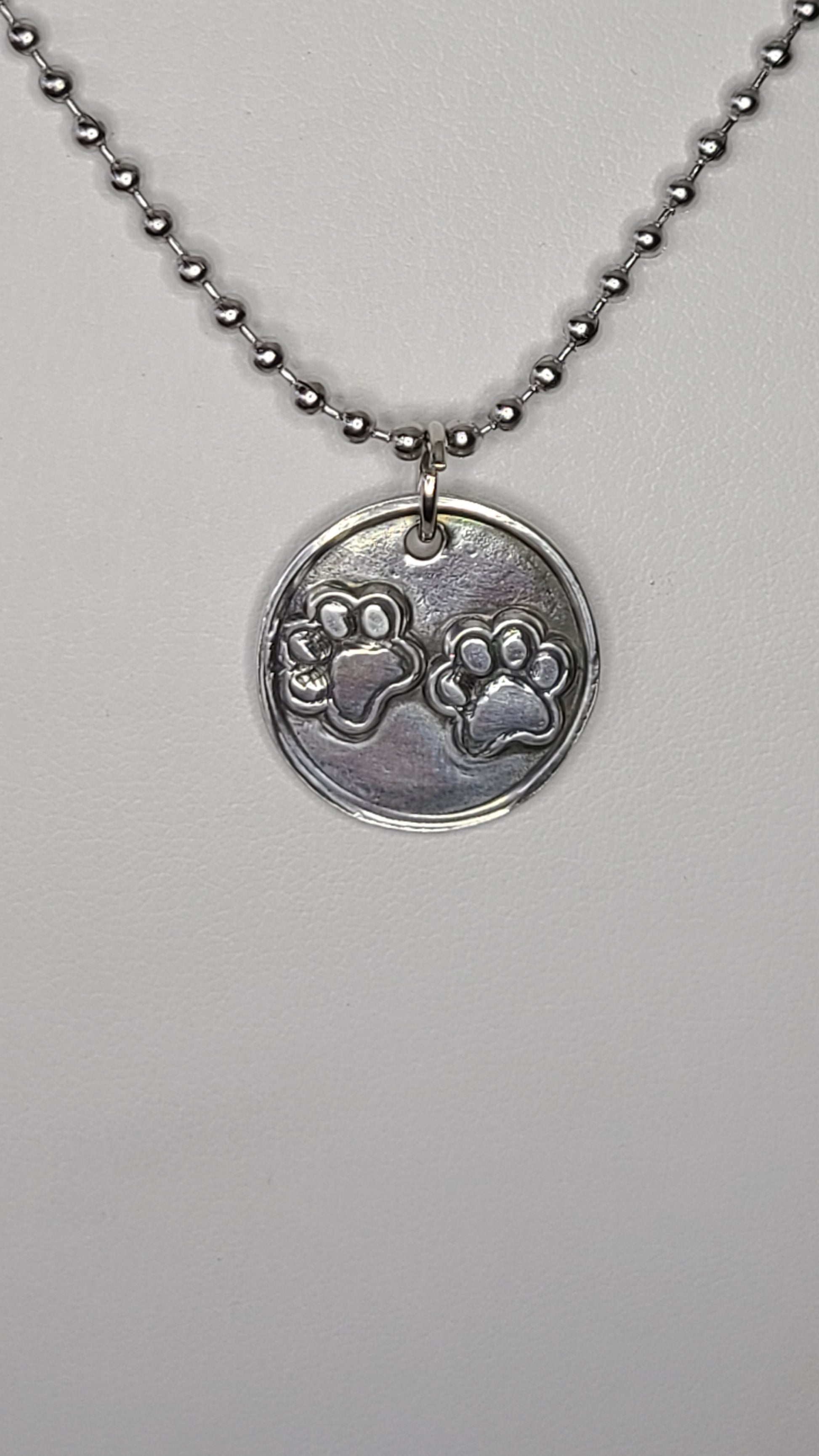 Silver Paw Prints