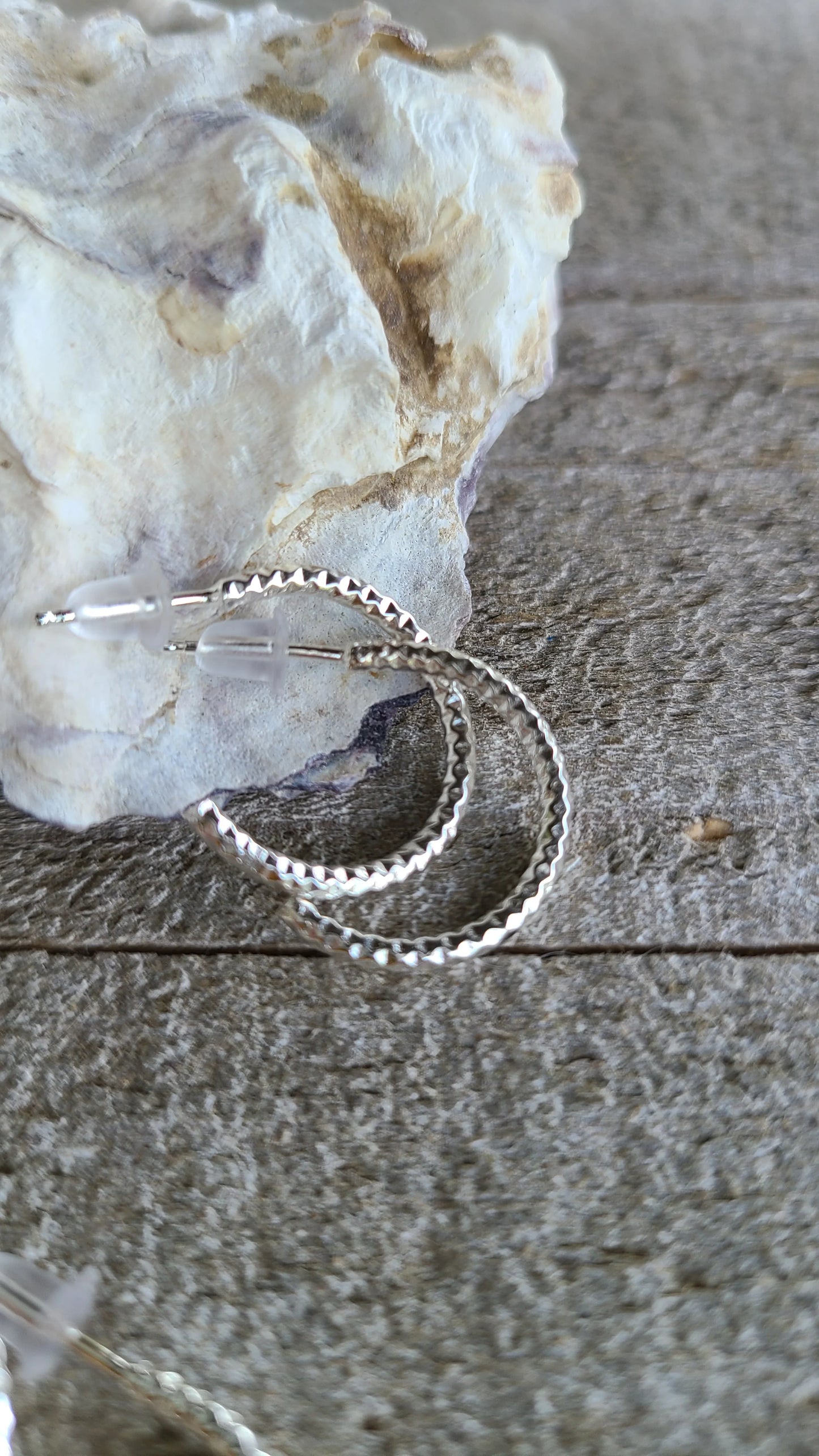 Handmade Pure Silver Earrings Smaller Hoops Great Gift Made in USA