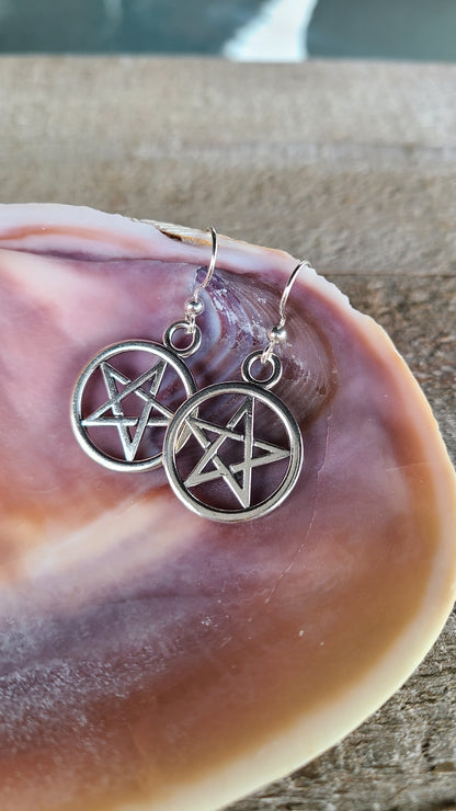 Handmade Pentagram Earrings