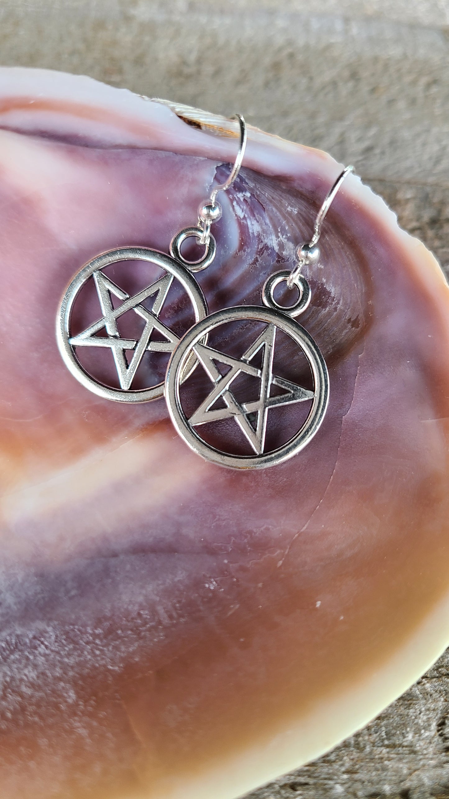 Handmade Pentagram Earrings