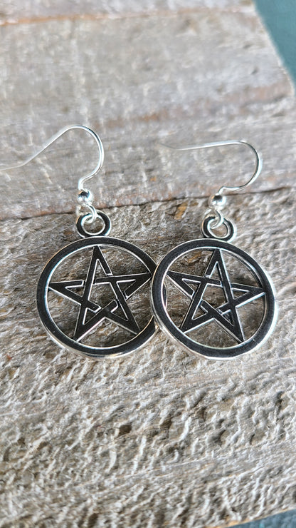 Handmade Pentagram Earrings