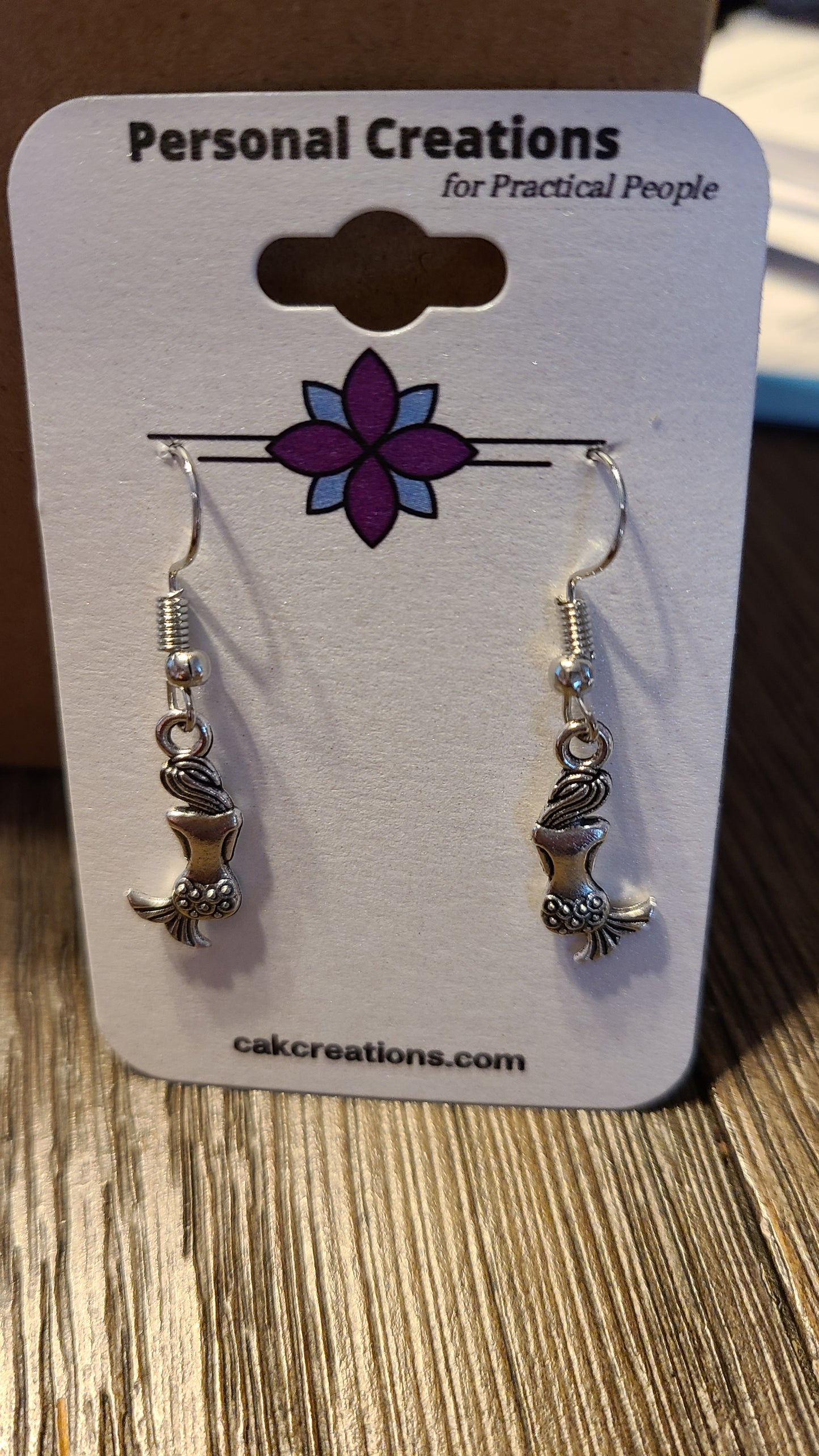 Handmade Mermaid Charm Earrings