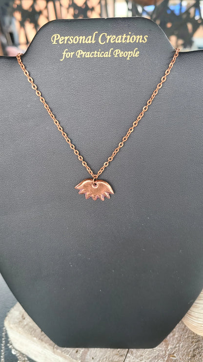 Small Handmade Copper Necklace Great Gift Made in USA