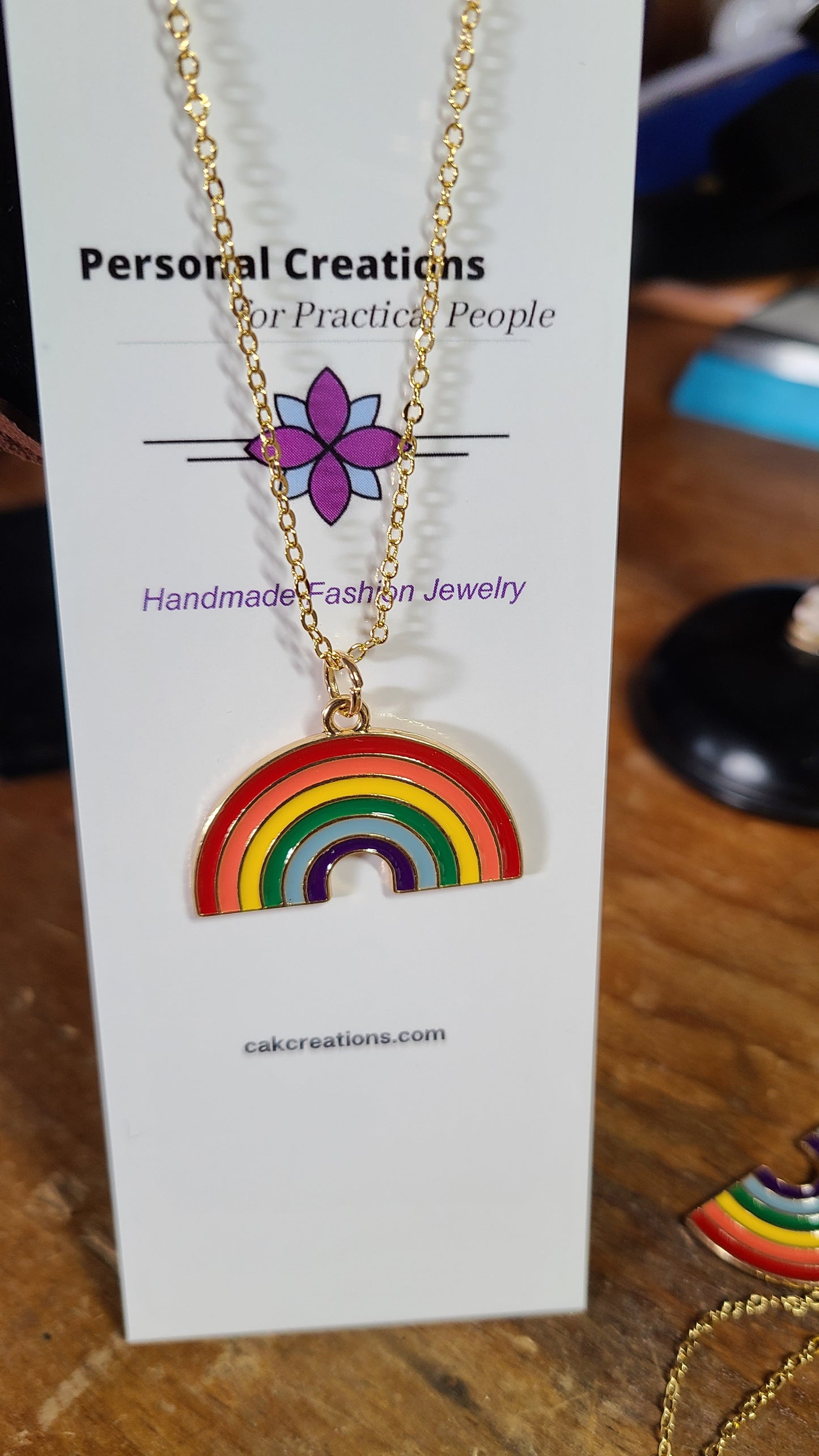 Handmade Rainbow Necklace Great Gift for Her