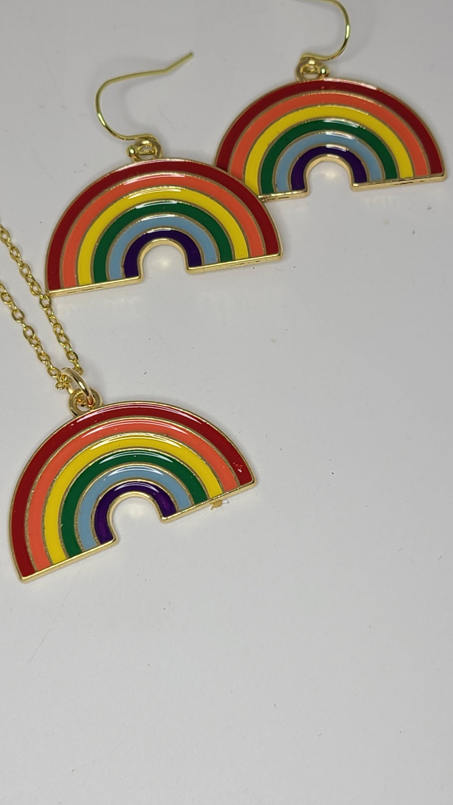 Handmade Rainbow Necklace Great Gift for Her