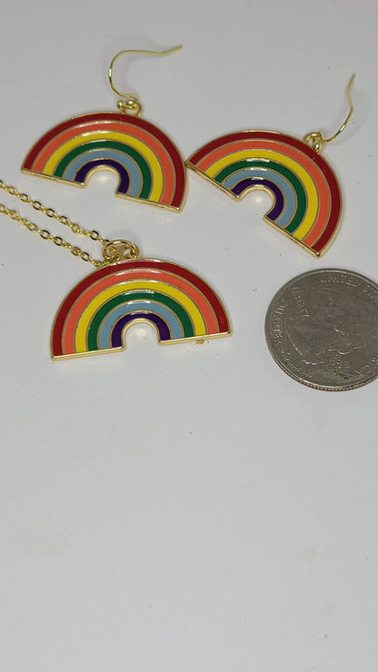 Handmade Rainbow Necklace Great Gift for Her