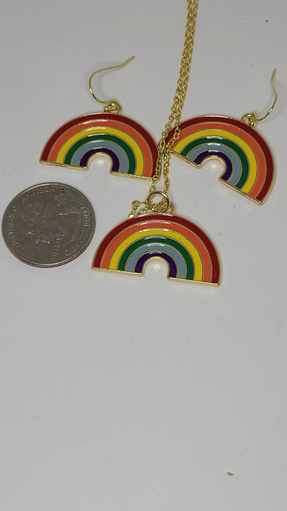 Handmade Rainbow Necklace Great Gift for Her