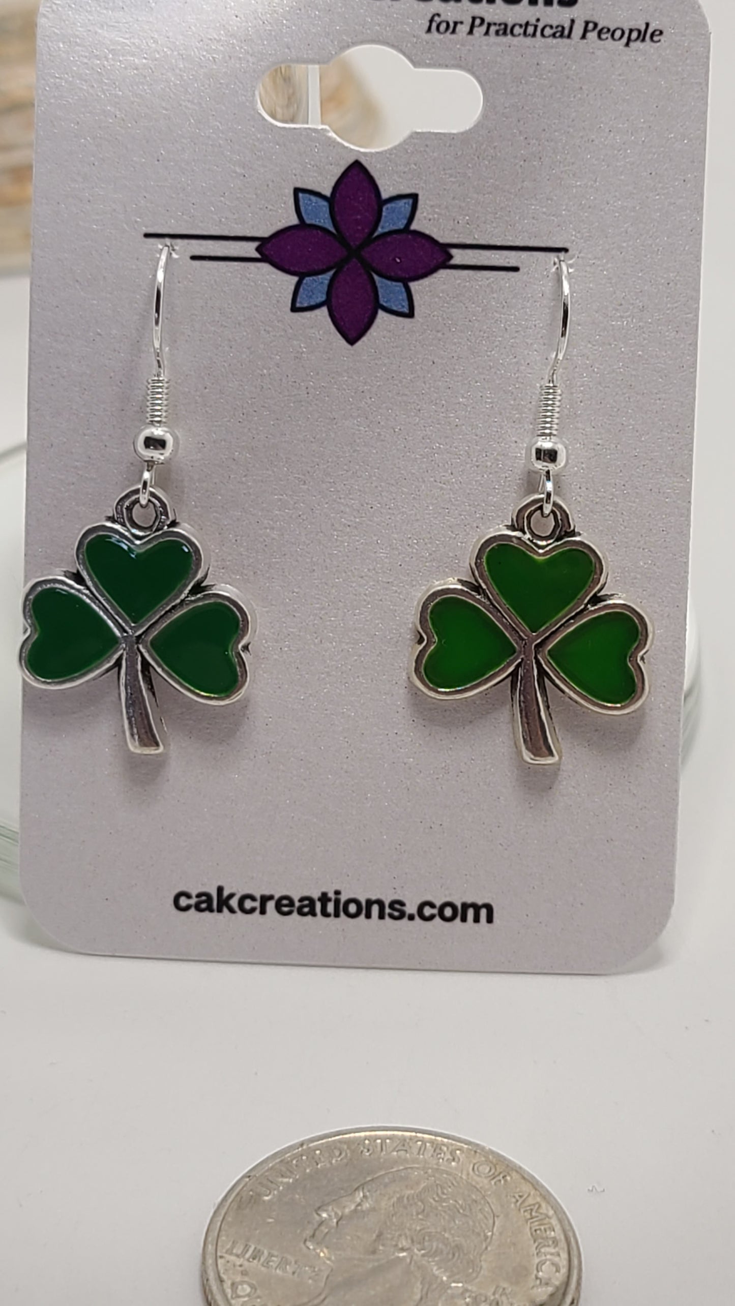 Handmade Irish Clover Earrings