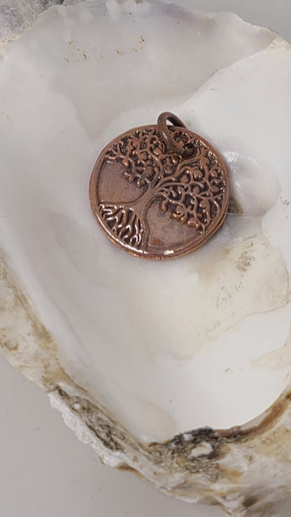 Handmade Pure Copper Tree of Life Necklace