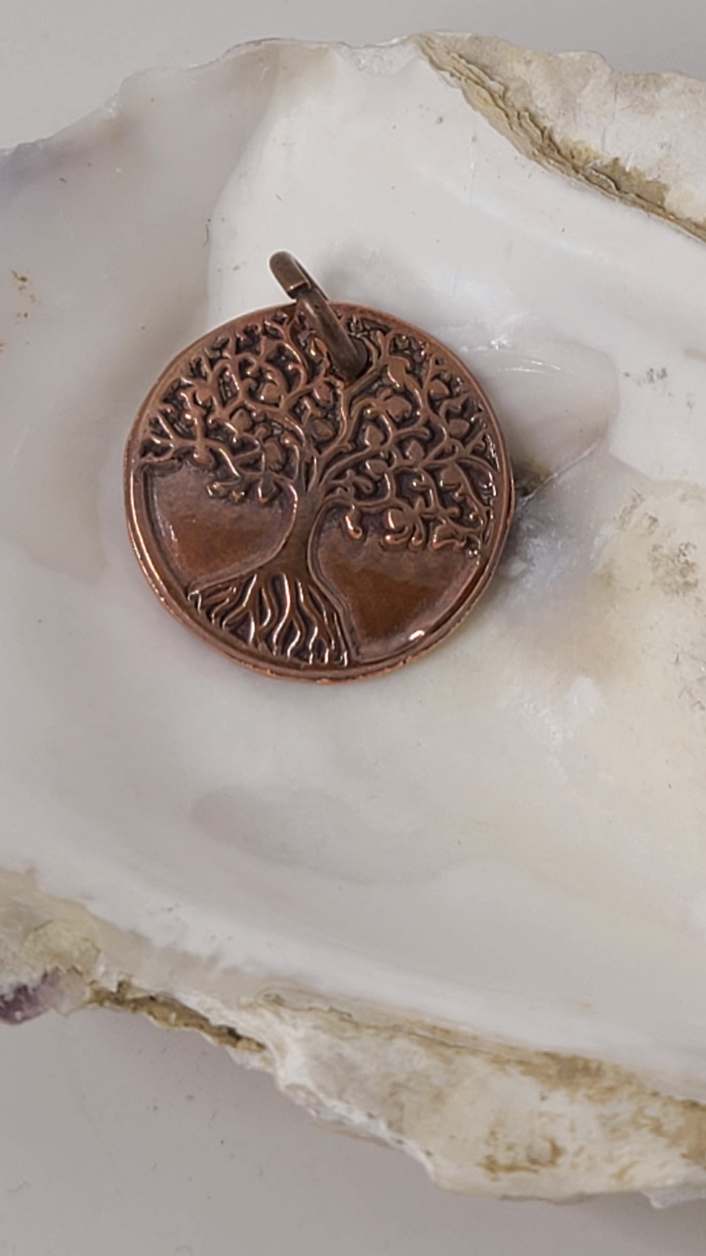 Handmade Pure Copper Tree of Life Necklace