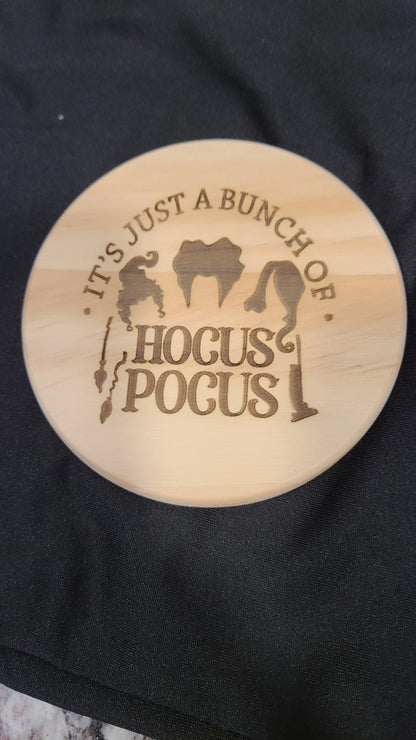 Handmade Halloween Coasters - Hocus Pocus Set Great Gift