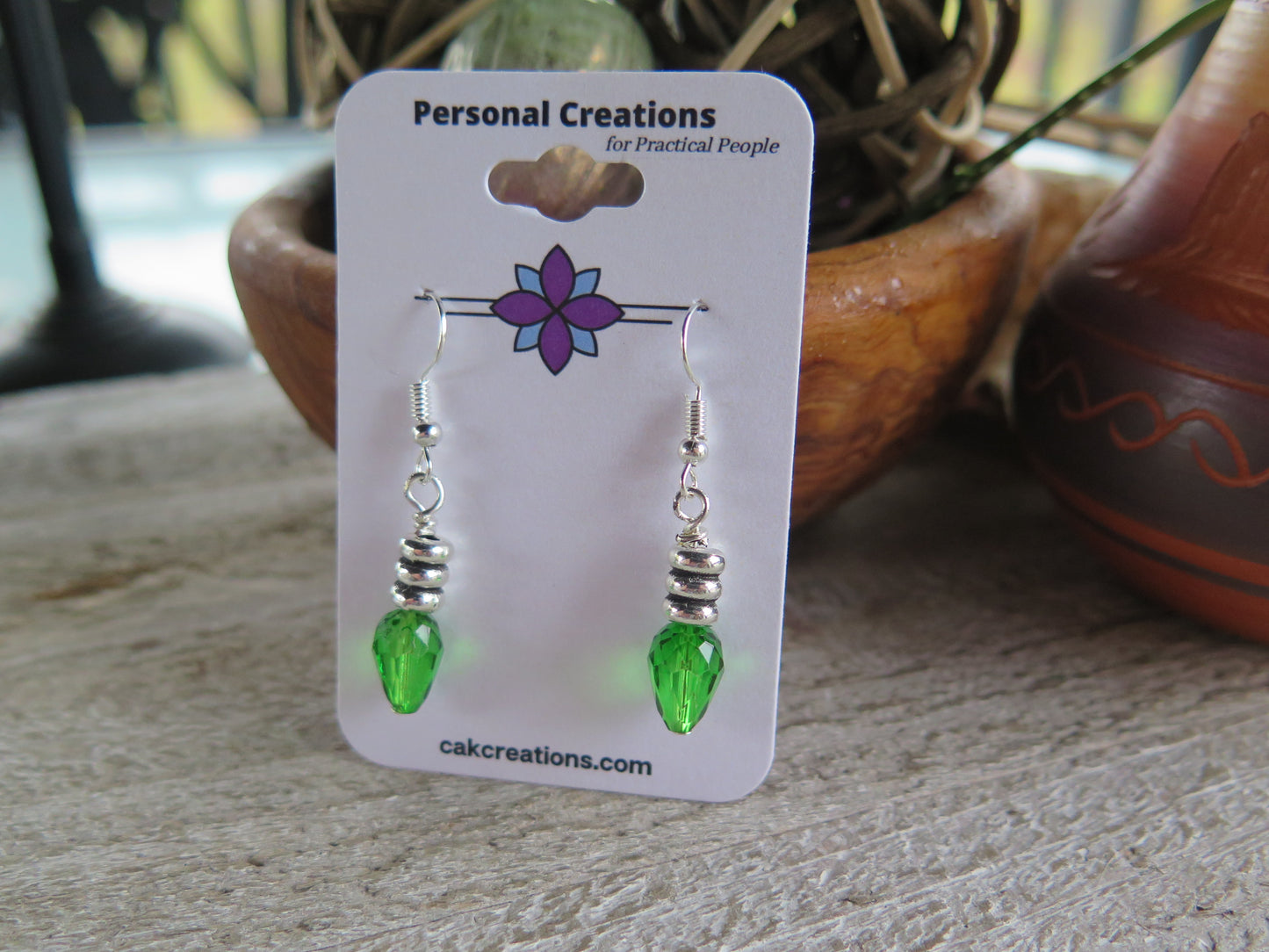 Handmade Christmas Lights Earrings Great for Gift Giving on Holidays