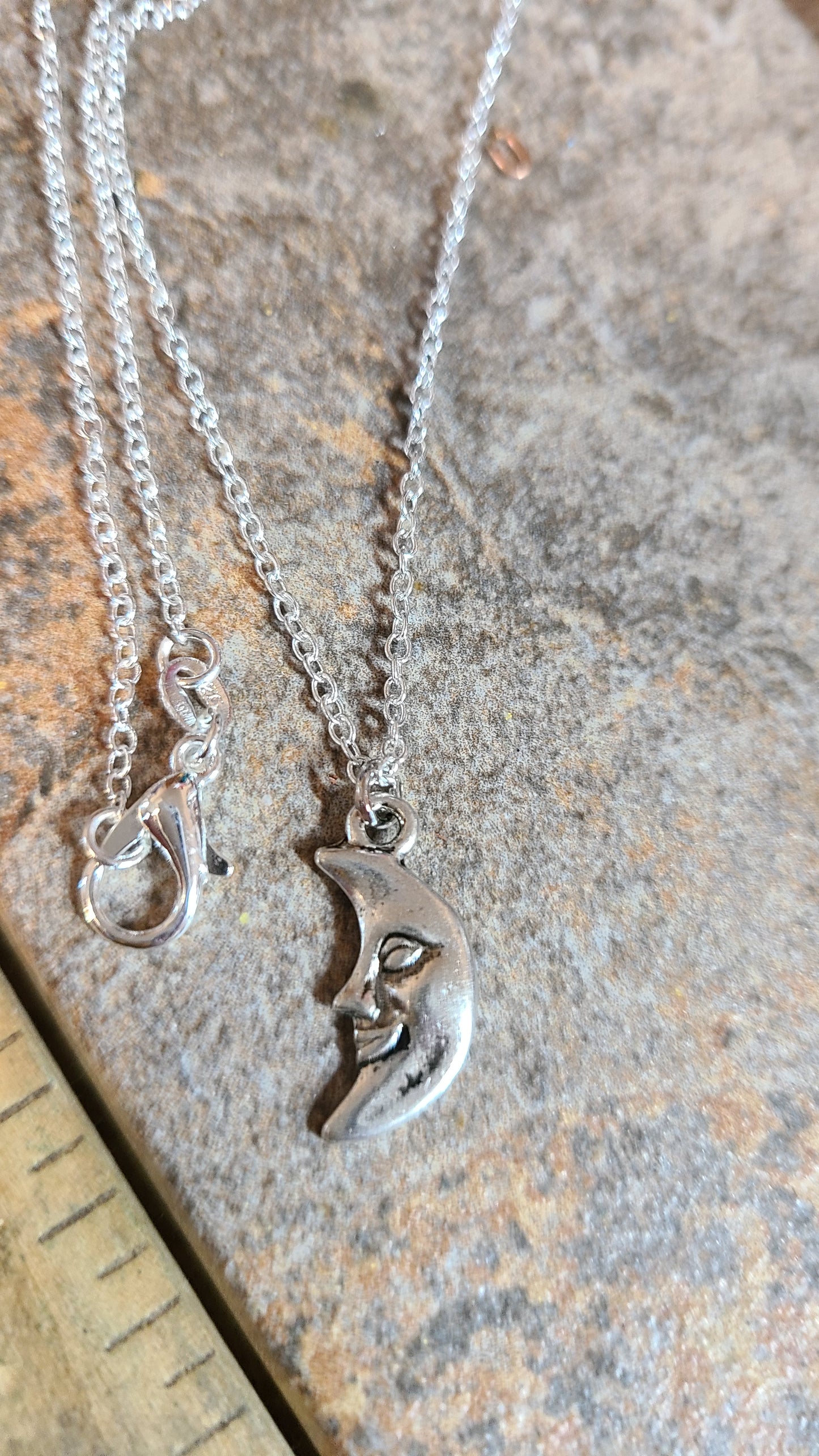 Handmade Moon Charm Necklace