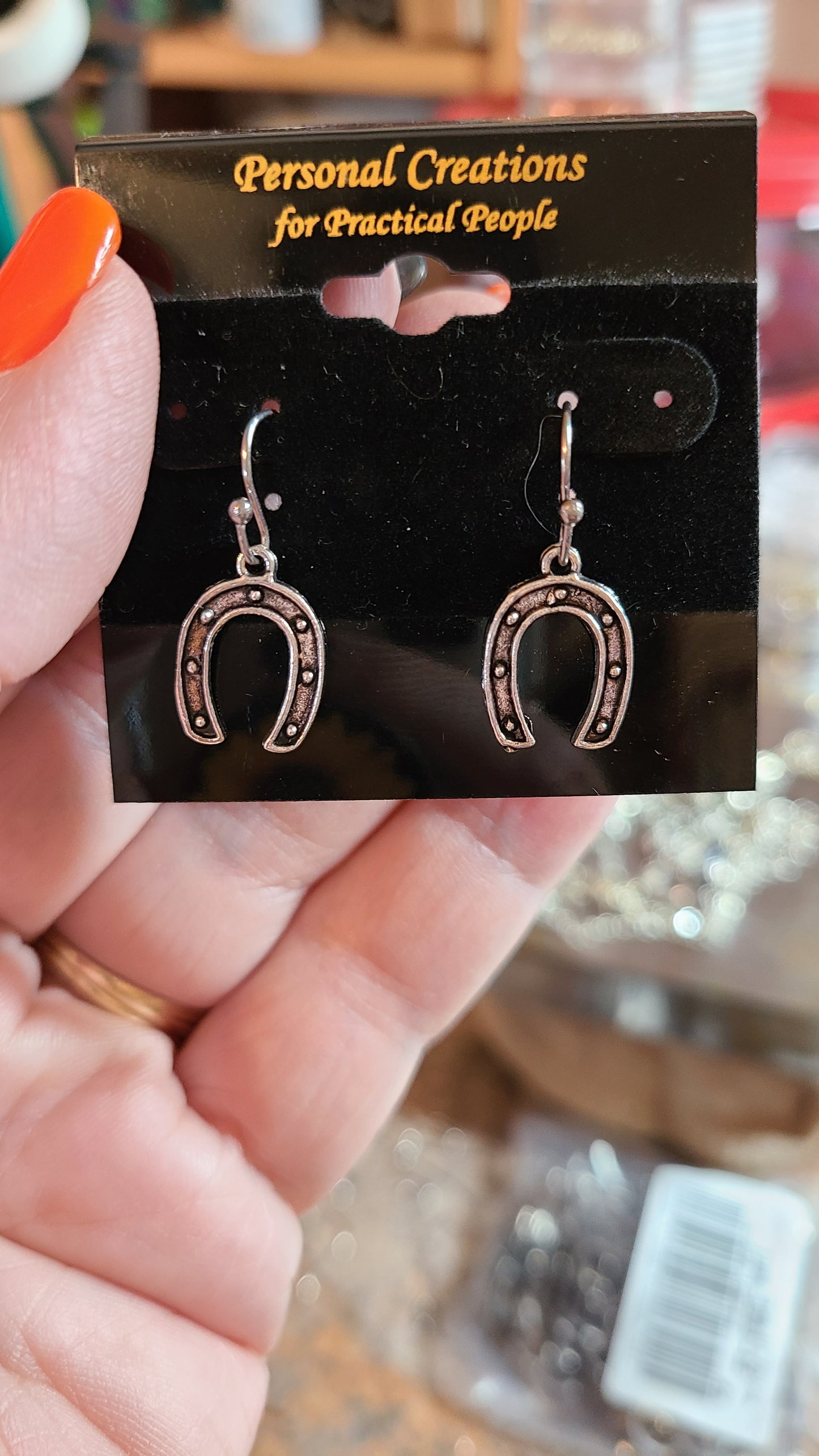 Handmade Lucky Horseshoe Earrings