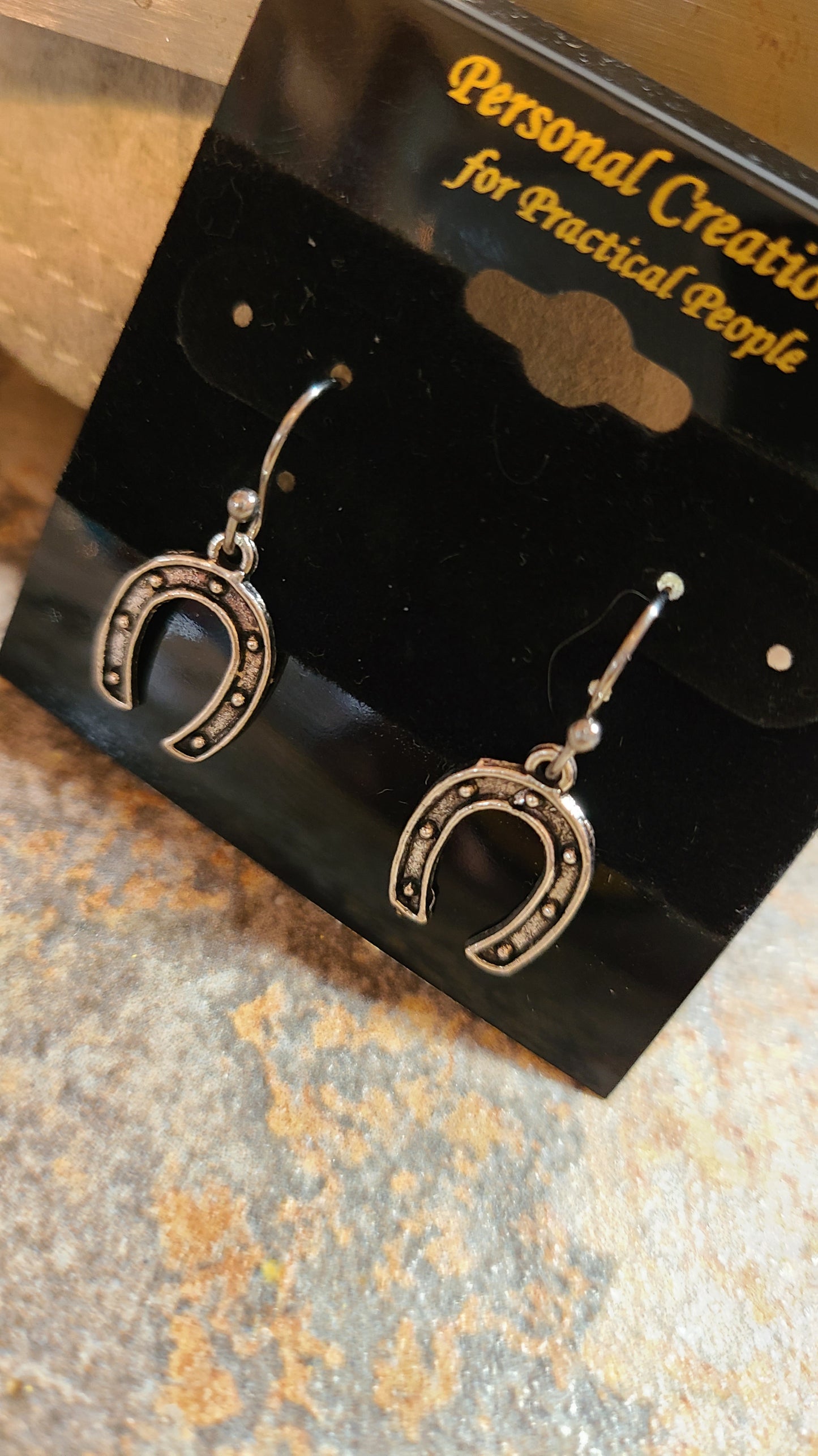 Handmade Lucky Horseshoe Earrings