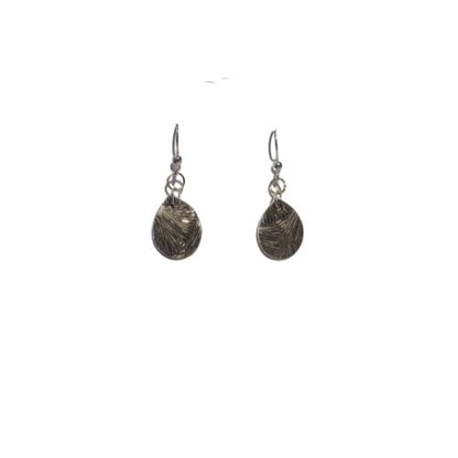 Handmade Pure Silver Patina Earrings Great Gift for Her