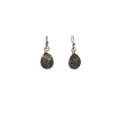 Handmade Pure Silver Patina Earrings Great Gift for Her