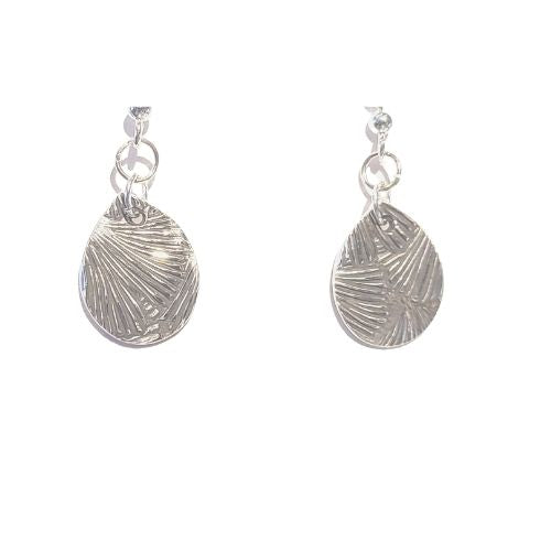 Handmade Pure Silver Patina Earrings Great Gift for Her