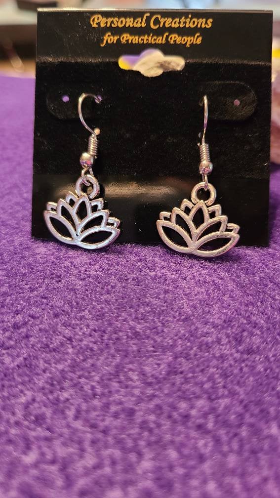 Handmade Lotus Earrings
