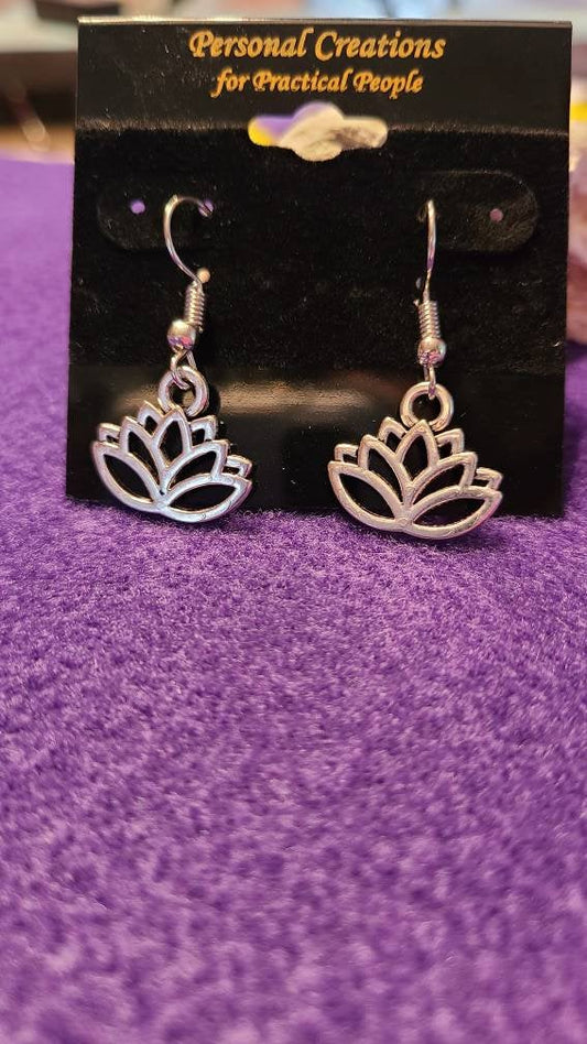 Handmade Lotus Earrings